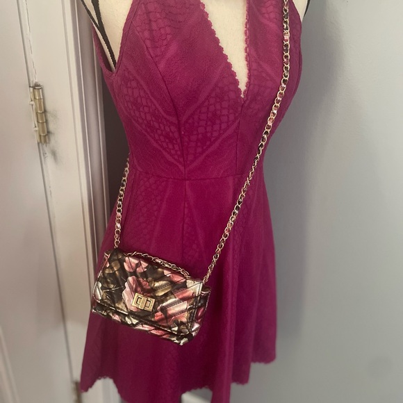 Free People MiniDress Zip back V-neck pink size XS size 4 - Picture 15 of 16